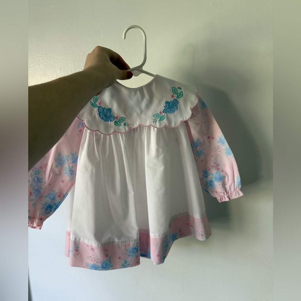 Floral Embroidered Baby Dress